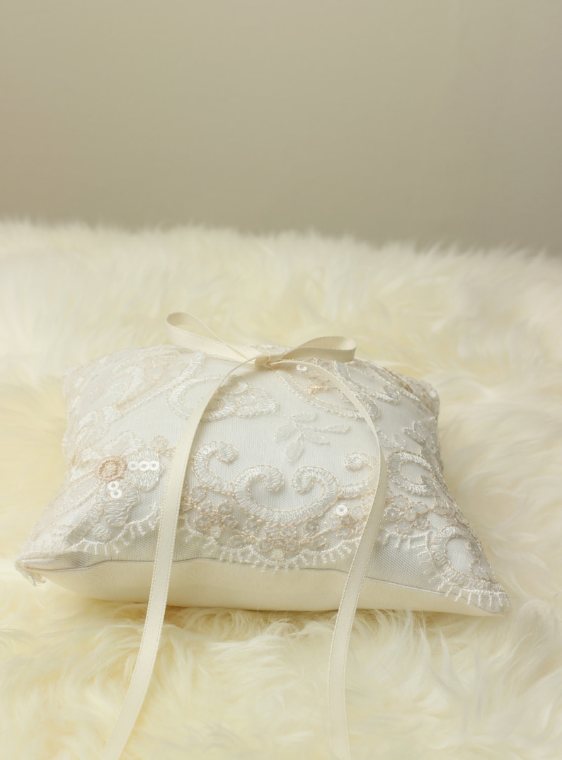 Bridal ring pillow wedding ring pillow lace ring pillow Etsy
