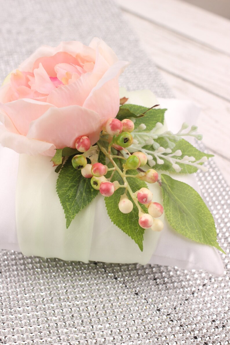 Bridal ring pillow wedding ring pillow flower ring pillow Etsy