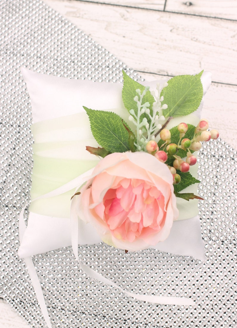 Bridal ring pillow wedding ring pillow flower ring pillow Etsy