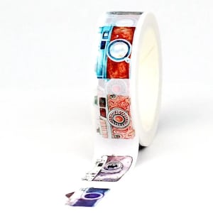 Retro Cameras With Fun Designs, Washi Tape Roll