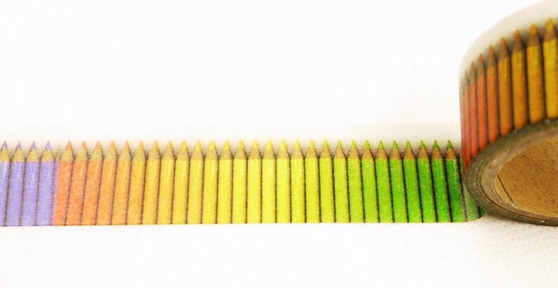 Sample Lengths Color Pencil Washi Tape