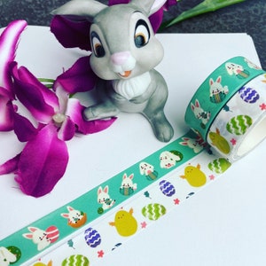 Osterhasen, Peeps und gefärbte Eier, Washi Tape Rolle