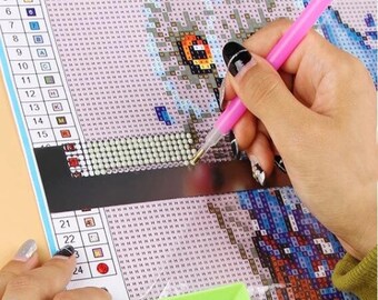 Diamond Art Lineal 10x10cm - Edelstahl Rasterwerkzeug Für Diamond Painting