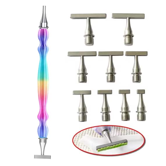 Multicolor Diamond Painting Pen Set – Ultra Thin Straight or Ergonomic Placers