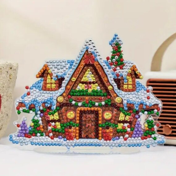 Kit De Peinture Diamant De Noël Pour Adultes, Kit D'art De Noël Pour Adultes, 30,5 X 40,6 Cm, Peinture Diamant 5D à Faire Soi-même, Bonhomme De Neige, Décoration Murale De Chambre Cadeau