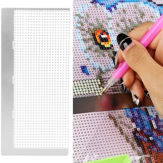 Diamond Painting Drawing Ruler Diamond Embroidery Mesh Ruler Stainless  Steel Ruler Tool