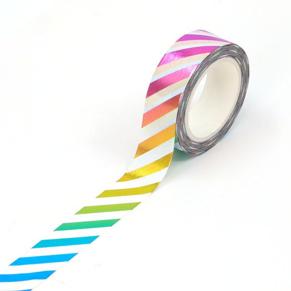 Rainbow Zigzag Stripe Washi Tape Wide Scrapbooking Tape 50mm X 