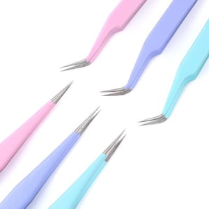 Craft Tweezers, Straight and Curved Tweezers For Precise Sticker and Bead Placement