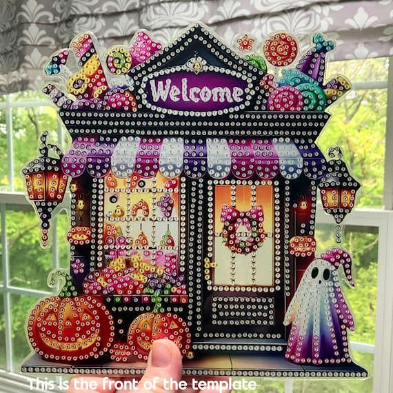 Welcome Halloween Candy Shop Table Decor – Single Sided DIY