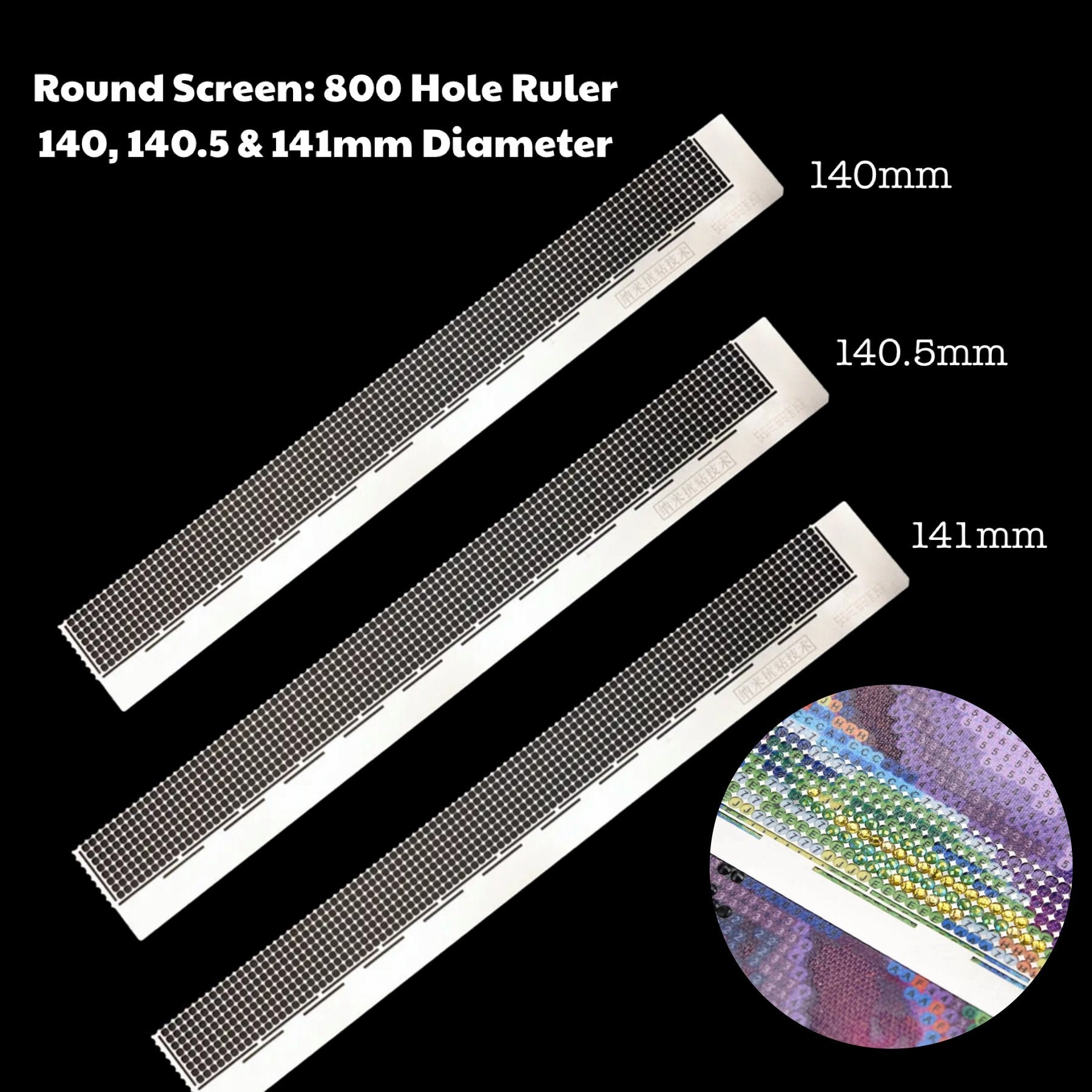 5D Diamond Painting Ruler For Round Diamonds - 800 holes 30cm