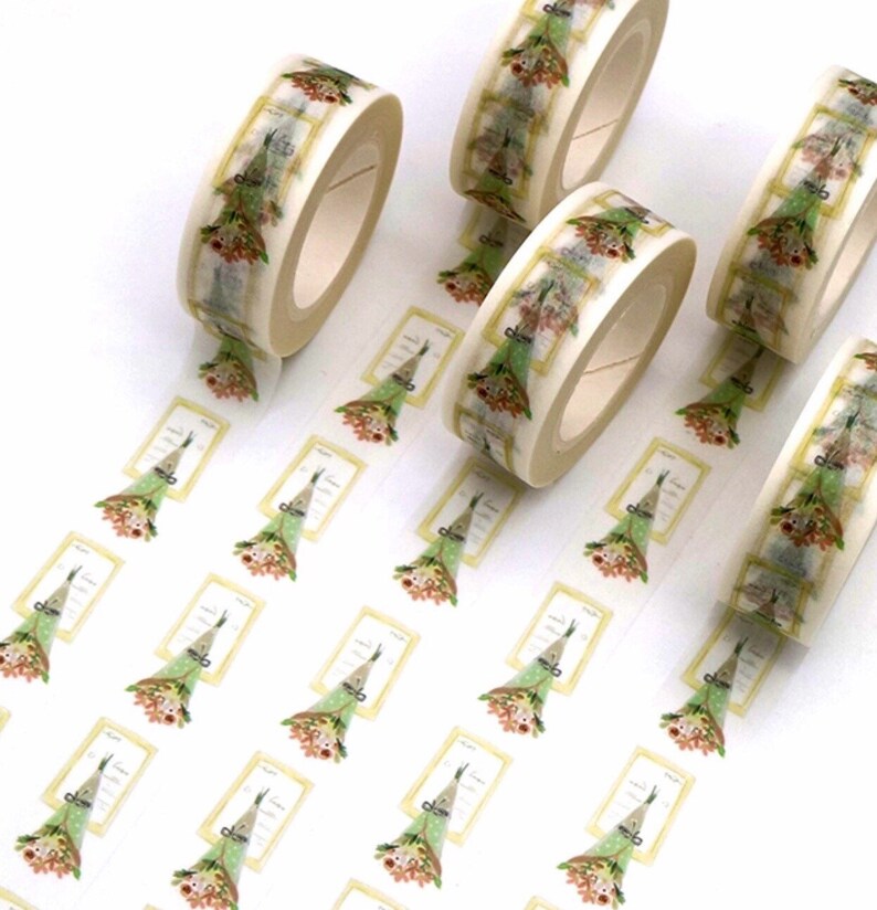 Shabby Chic Flower Boutique Sample Lengths Clipboard Washi Tape