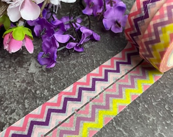 Pastel Zigzag, Chevron Patterns, Washi Tape Roll