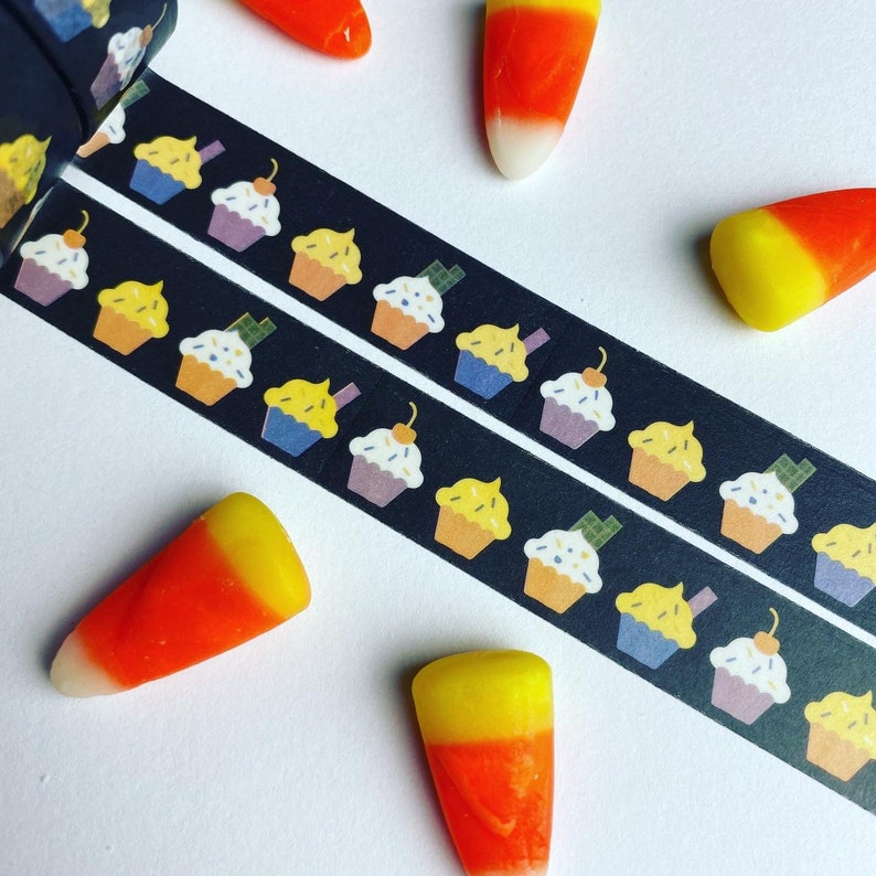 Washi Tape Spook Party Halloween Cupcakes Sample Lengths