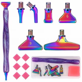 Penna Adesiva Per Diamond Painting Con 6 Testine Di Applicazione