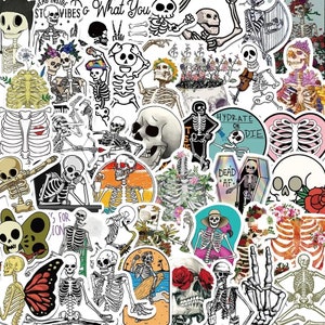Sticker mit Totenkopf Abstrakt Street Art Geschenk von Macphisto71