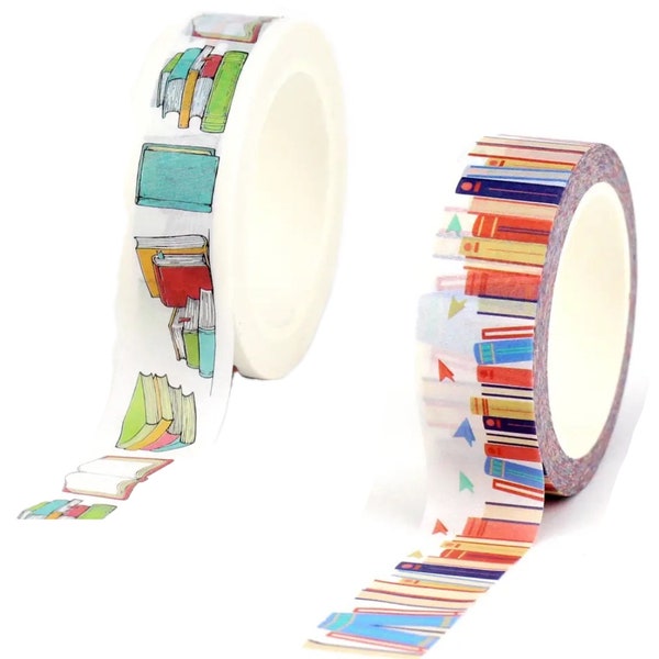 Colorful Books and Paper Airplanes, Washi Tape Roll