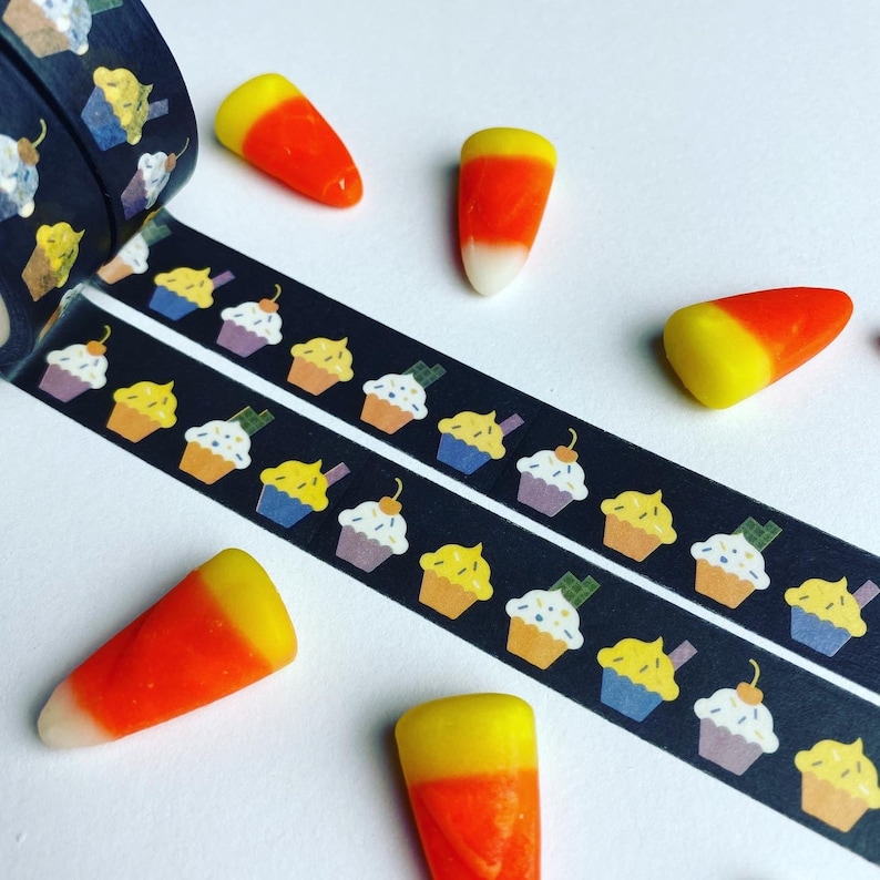 Washi Tape Spook Party Halloween Cupcakes Sample Lengths