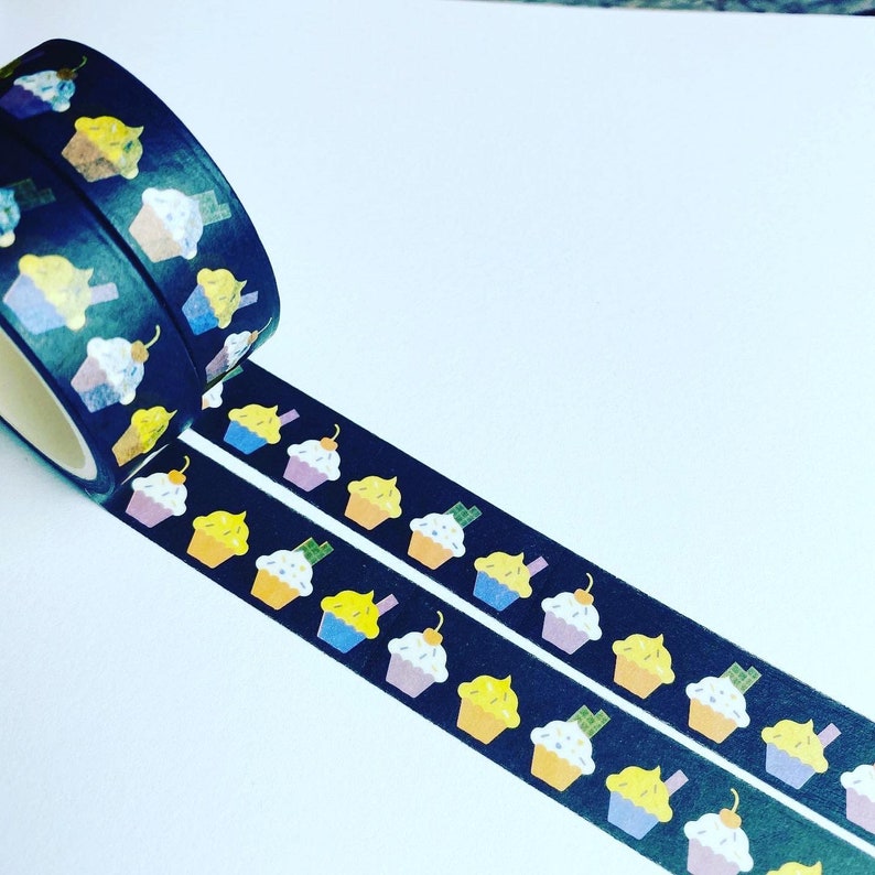 Washi Tape Spook Party Halloween Cupcakes Sample Lengths