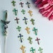 Colorful Crucifix’s, Wrapped In Flowers, Washi Tape, Sample Lengths 