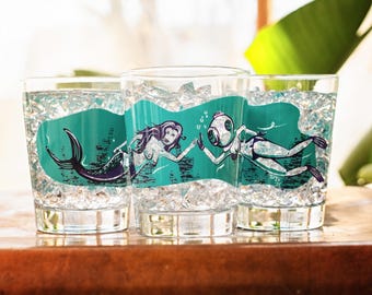 First edition Bell Diver mai tai glass