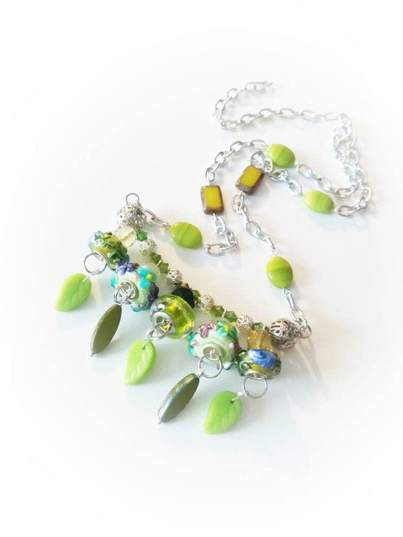Green sharm necklace for women 18
