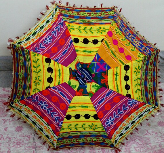 Handmade unique umbrella with embroidery work decorative  etsy Handmade unique umbrella with embroidery work decorative  etsy