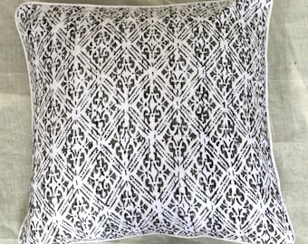 Cushion cover with kantha work    , thread work,unique pillow cover,Kantha pillow cover,