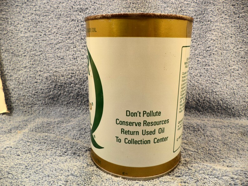 Quaker State Super Blend Motor Oil 1 Quart Motor Oil Can Etsy