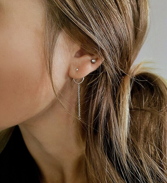 Minimalist dangle earrings sale