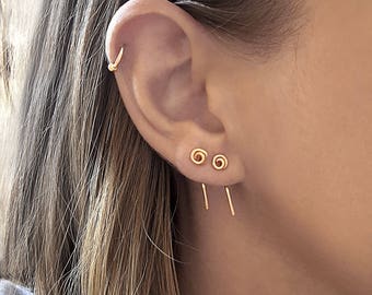 Gold tiny earrings, gold filled earrings, tiny earrings, gold studs, minimalist earrings gold, mother daughter gift, minimalist jewelry