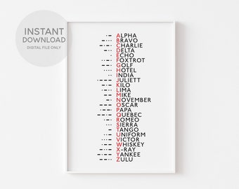 phonetic alphabet etsy