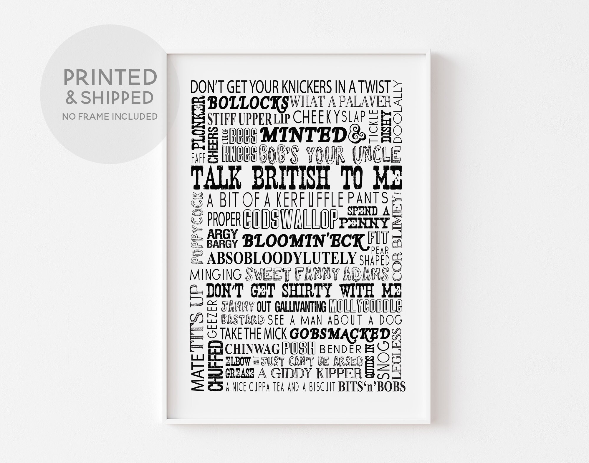 British words and phrases british sayings wall art etsy