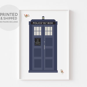 London Police Telephone Box Print, TARDIS Wall Art, London Themed Nursery, Nursery Wall Art, TARDIS canvas