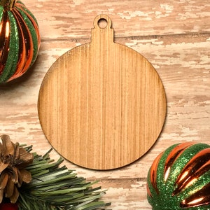 Basic Christmas Ornament - Digital Download - Laser Cut File