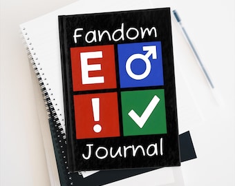 Fanfic Writer Notebook with AO3 Tags, Fandom Journal, Custom Writer Gift, AO3 Inspired Stationery, Cute Fanfiction Writing Notebook
