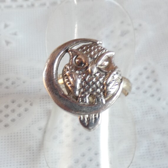 owl signet ring