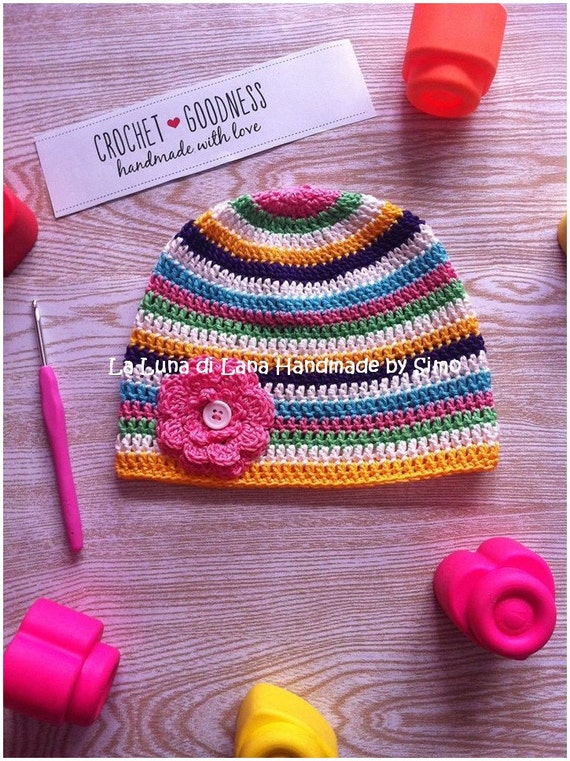 Cappellino bimba cappellino uncinetto cappello uncinetto | Etsy Italia