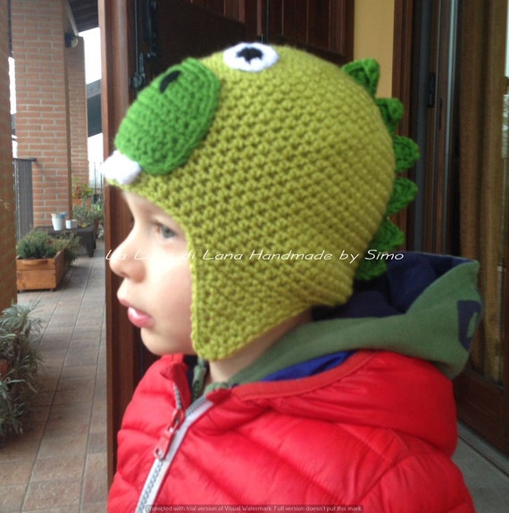 Cappello per bambino o neonato a forma di dinosauro | Etsy Italia