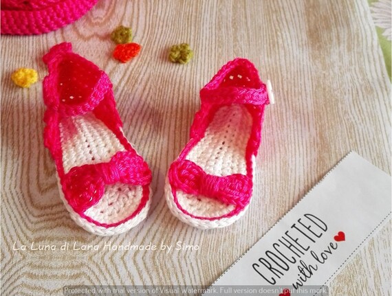 sandali bimba uncinetto tutorial