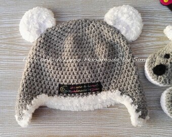 Cappello con orecchie per neonato a forma di koala cappellino | Etsy Italia