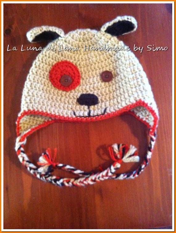Cappello lana bambini berretto a forma di cane cappello | Etsy Italia