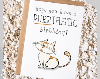 ¡Feliz cumpleaños! - Tarjeta de felicitación de gato - Oh Erik