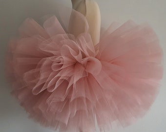 Rose Gold Puffball Tutu, Fluffy Shimmer Tutu, Extra Puffy Rose Tutu, Wedding Tutu, Shimmer Rose Gold Tutu, Girls Tutu, Birthday Tutu