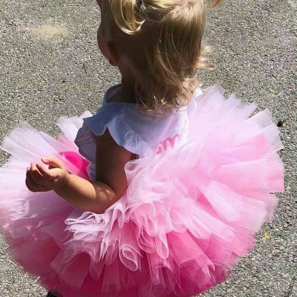 Baby Pink Ombre Puffball Tutu, Ombre Tutu, Extra Puffy Pink Tutu, Barbie Party Tutu, baby pink birthday Tutu, Girls Tutu, Barbie Pink Tutu,