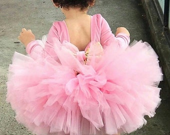 Baby Pink Puffball Tutu, Fluffy Tutu, Extra Puffy Pink Tutu, 1st Birthday Tutu, baby pink Tutu, Girls Tutu, Birthday Tutu
