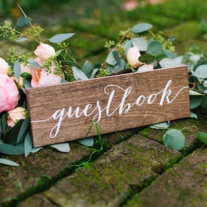Guestbook Sign, Guest Book Sign, Wedding Guestbook sign, wood guestbook,  Please sign our guestbook, Wooden Wedding Signs - Wood -nc