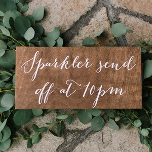 Sparkler send off sign, sparkler sendoff sign, wedding sparkler sign, wood sparkler sign, wood wedding signs, wedding signs, wood -c