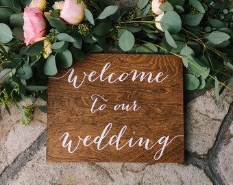 Wedding Welcome Sign, Welcome sign, Wedding Wood Welcome Sign, Wedding sign, Wood Wedding Sign, Wooden Wedding Sign, Wood, Rustic Wedding-nc