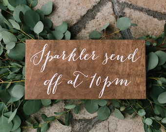 Sparkler send off sign, sparkler sendoff sign, wedding sparkler sign, wood sparkler sign, wood wedding signs, wedding signs, wood -c