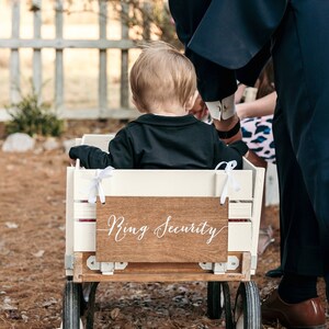 Ring Security Sign, Ring Bearer Sign, Here comes the Bride Sign, Wooden Wedding Signs, Wood wedding decor, wedding decorations, aisle sign